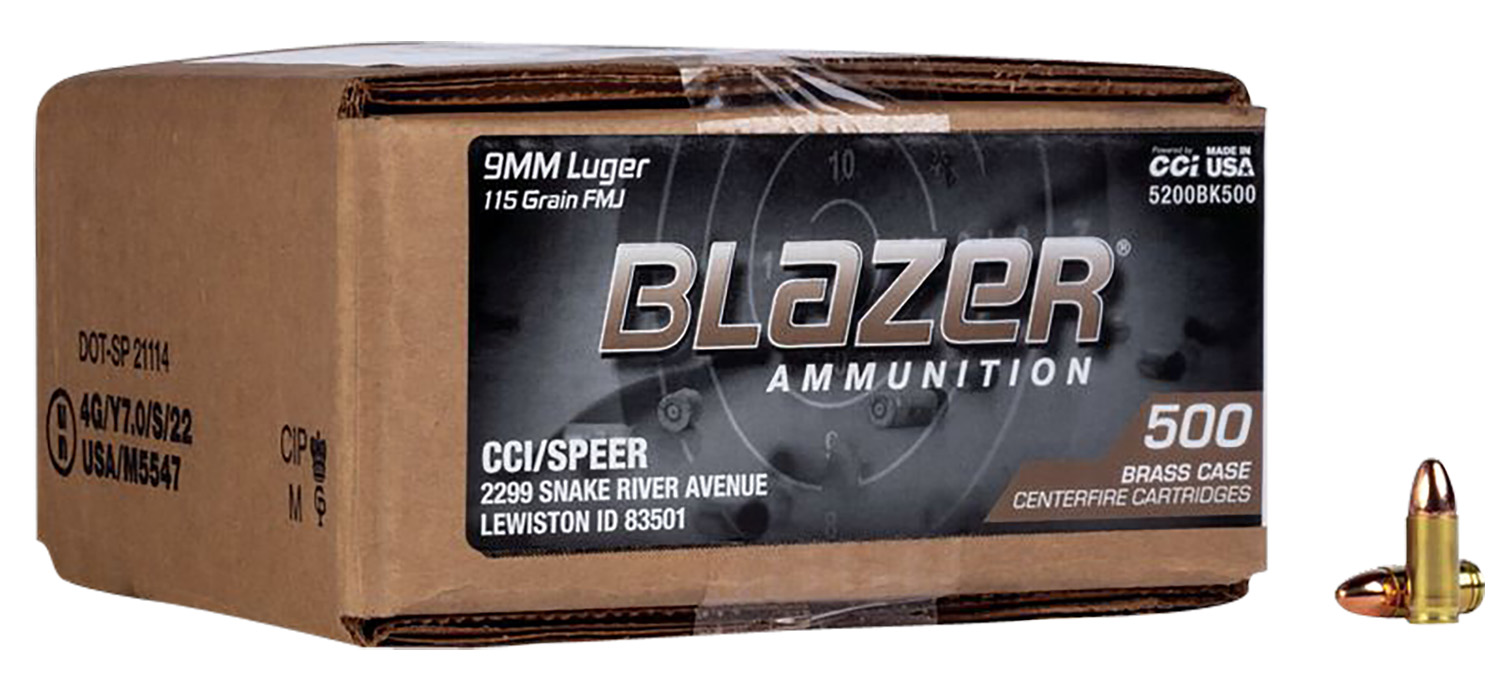 CCI 9mm 115gr Ammunition 500 Rounds Loose