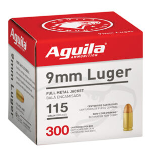 Aguila 9mm 115gr Ammunition 300 Rounds